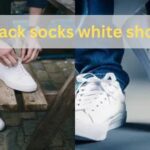 Black socks white shoes