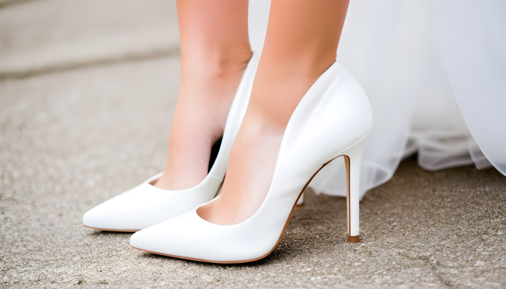 can i wear white shoes to a wedding
